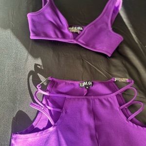 Two piece purple set (MADDY FROM EUPHORIA) carnival outfit💜